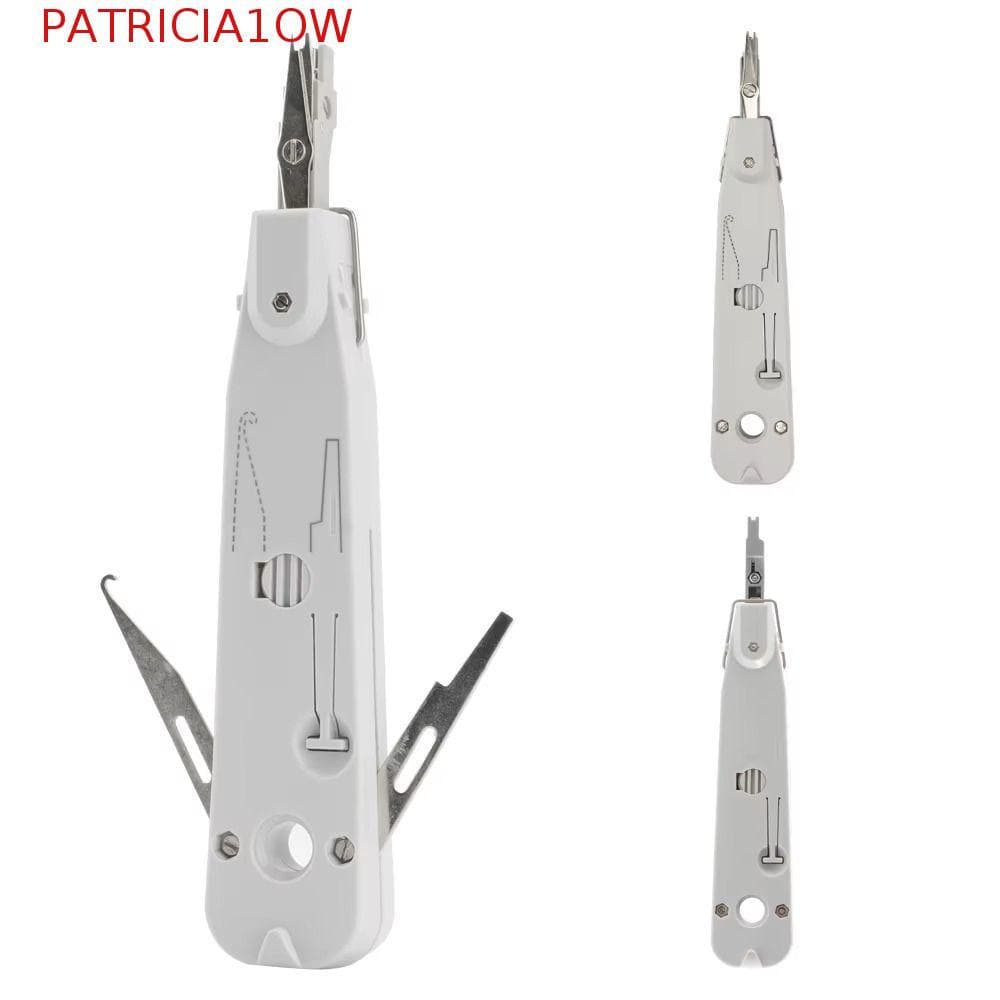Kit De Ferramentas De Rede PATRICIA1OW , Ferramenta De Perfuração Krone Com Cabo Ergonômico De Fio Cinza Original