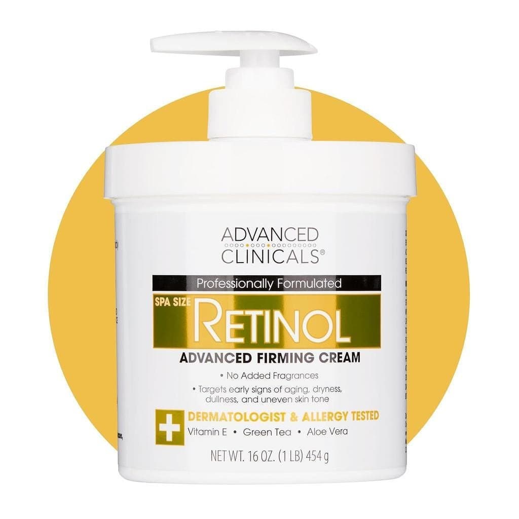 Loção Corporal e Hidratante Facial com Retinol da Advanced Clinicals |   Loção Corporal VisibleAntiAgingCareRetinol, ade