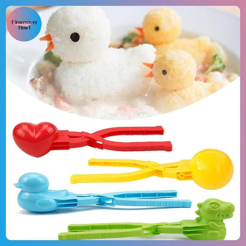 FLOWE Molde De Arroz Em Forma De Pato Fofo E Fabricante De Bolas De Neve Para Crianças Sushi DIY Com Alça BR