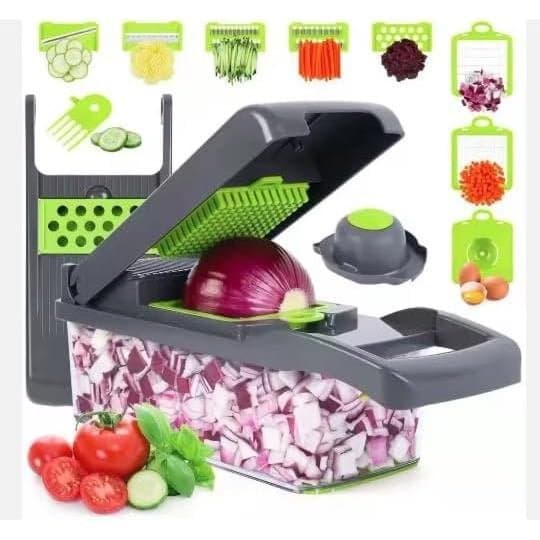 Cortador e Fatiador de Vegetais 16 em 1 AHA Lifestyles, Picador de Legumes, Cortador de Alimentos, Cortador de Vegetais