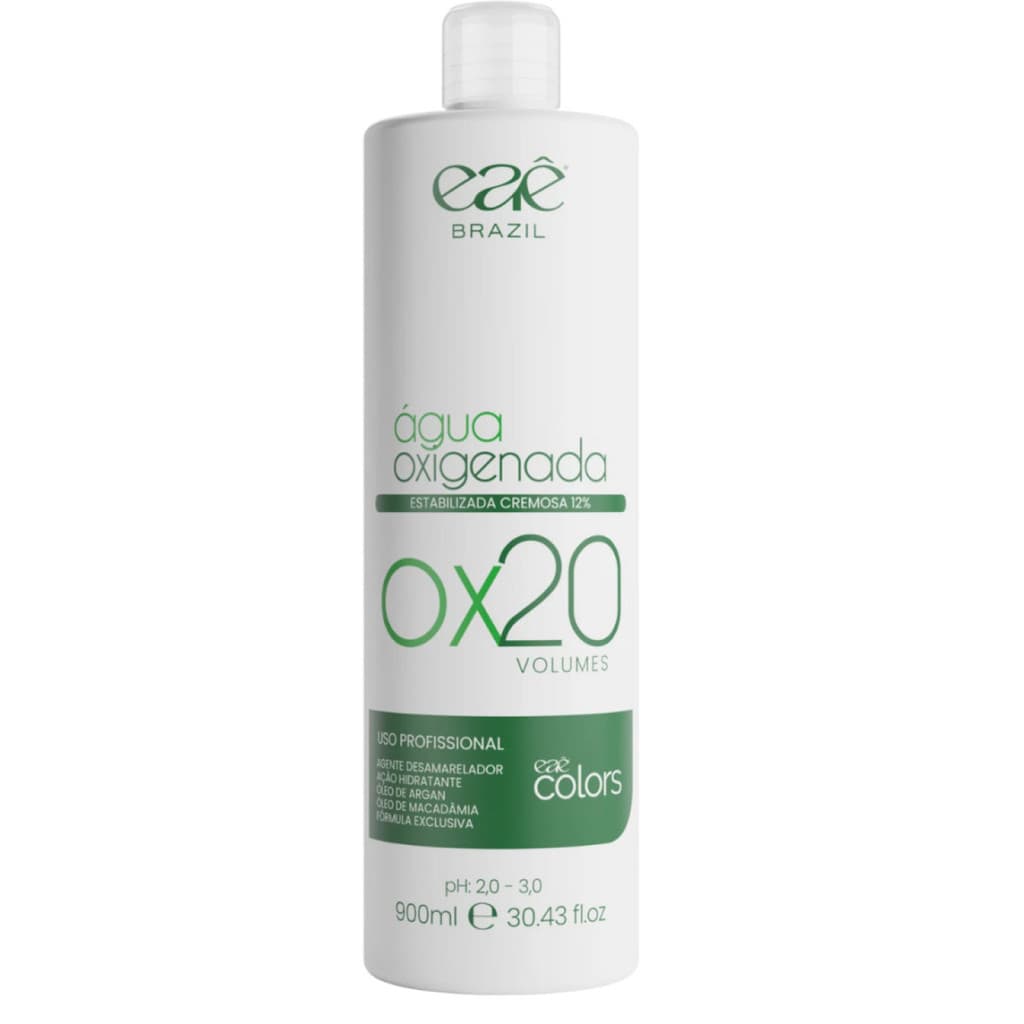 Agua Oxigenada Volume 20 Eaê Cosméticos 900Ml
