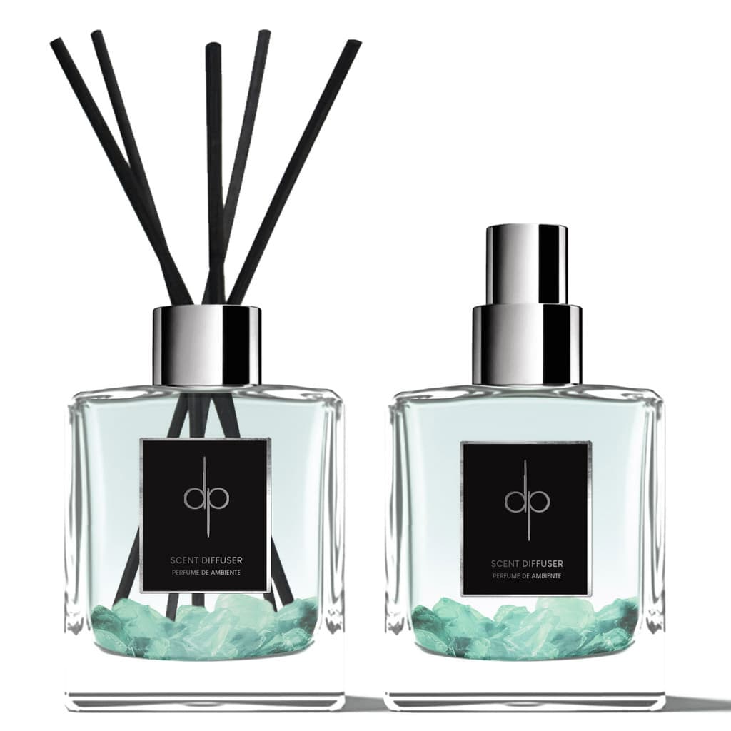 Kit Difusor E Vela - Aquamarine | Brisa Marinha 100ml