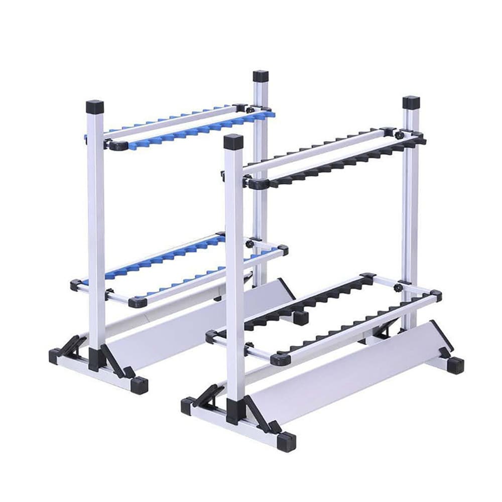 Suporte para vara de isca, liga de alumínio, rack de exibição de vara de pesca, equipamento de pesca, vara de pesca domé