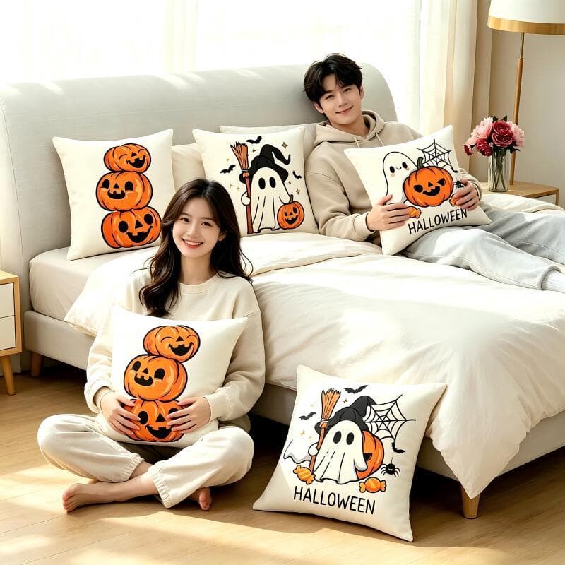 Almofadas Cheias Decorativa Infantil 45x45cm 40x40cm Dia das Bruxas