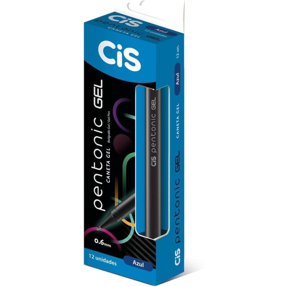 Caneta GEL CIS Pentonic 0,6MM Azul