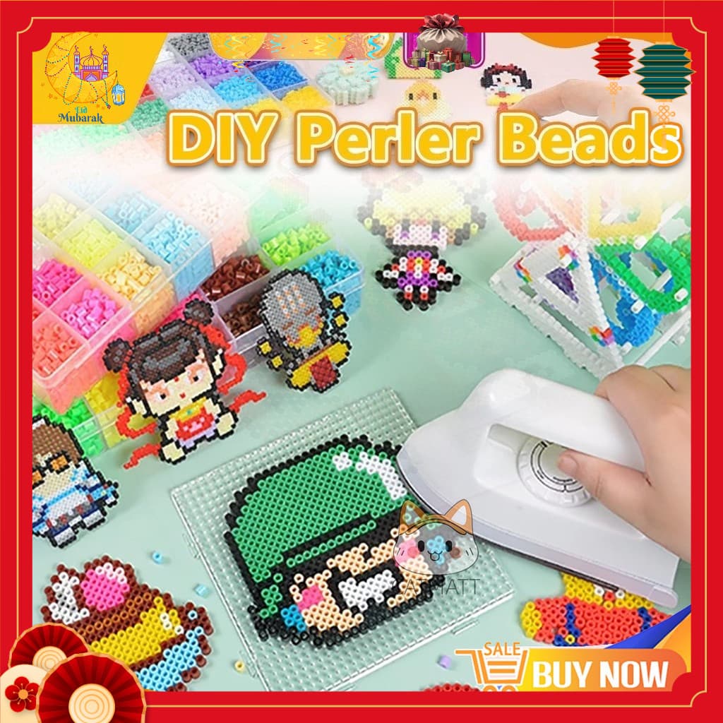 Novo DIY Perler Contas Fusível Kit Brinquedo 2.6mm Cerca De 11000 Pçs 3D Artesanato Com Acessórios Para Crianças Adultos