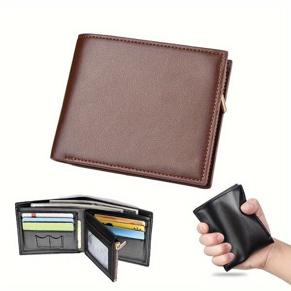 | carteira masculina original | carteira masculina pequena carteira masculina grande ✼Carteira curta masculina espessada