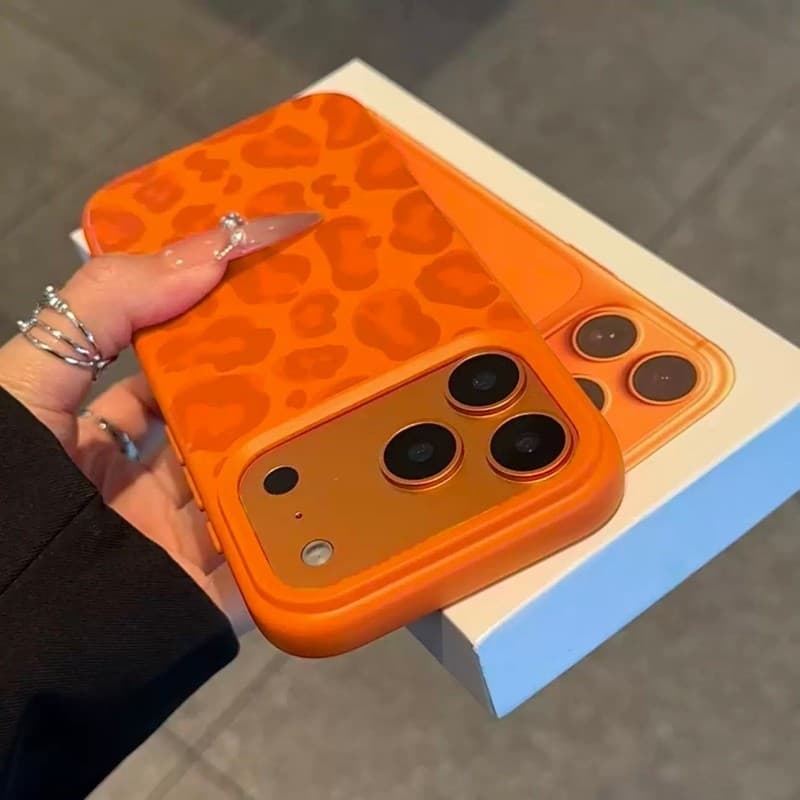 Novo Silicone Líquido Leopardo Impressão Caso Macio Para iPhone 17 Ar 16 17 15 14 13 12 11 Pro Max 16ProMax Plus À Prova