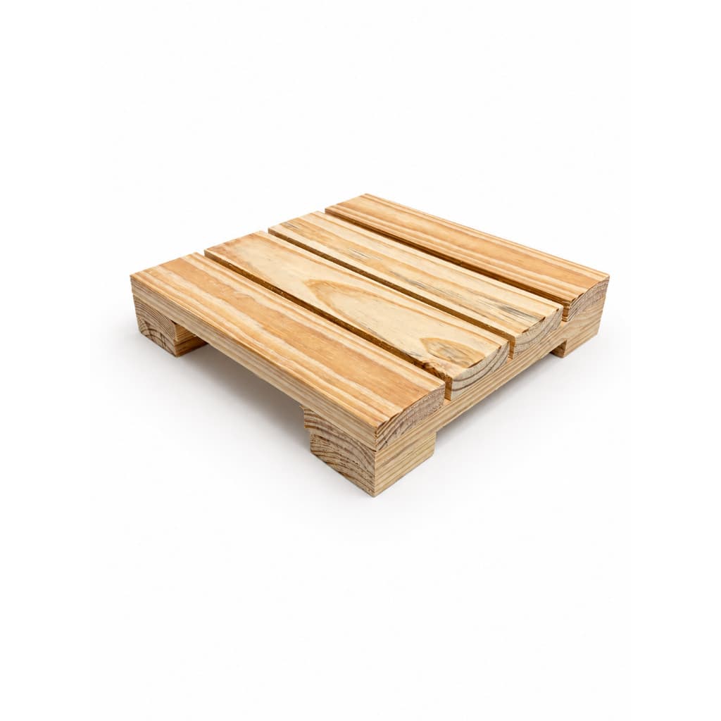 Suporte para Vaso e Botijão 30x30 Madeira Pinus Reforçado 50kg Deck Modular