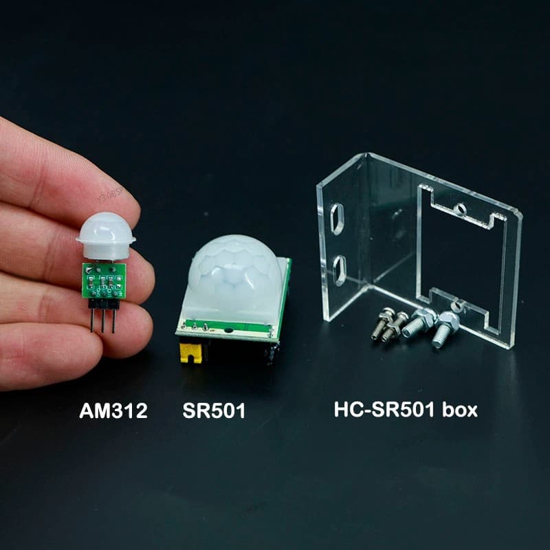 2 Tipos AM312 HC-SR501 Ajustar IR Piroelétrico Infravermelho PIR SR501 Módulo Detector De Sensor De Movimento Para ardui