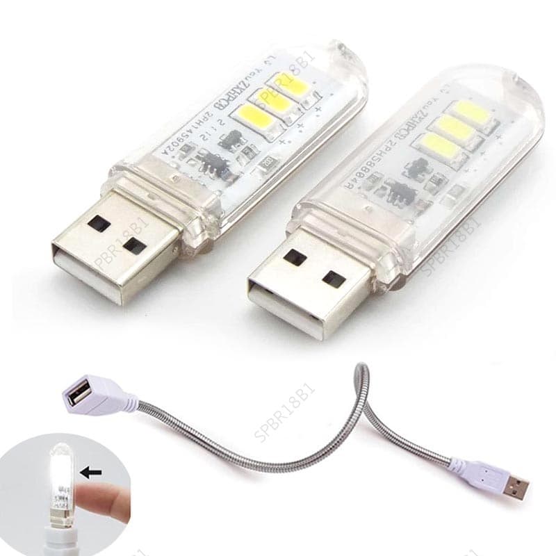 Lâmpada Led USB Luzes Noturnas Livro Iluminação De Leitura Quarto Para Casa PC Notebook BR18B1