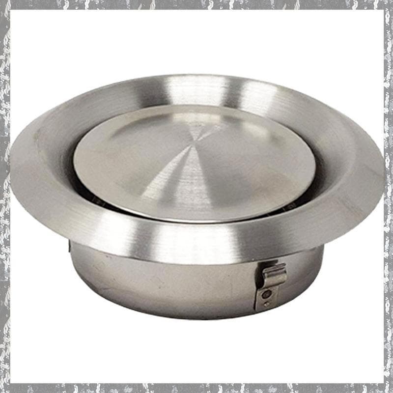 [Tnyqr] Grade De Exaustão Circular De Saída De Ar Com Porta De Ventilação De Aço Inoxidável Para Uso Interno 100 Mm
