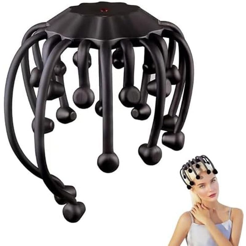 Massageador Elétrico De Couro Cabeludo , 360 ° De Cabeça De Polvo Para Relaxante | 20 Cabeças De Massagem , Reprodução D