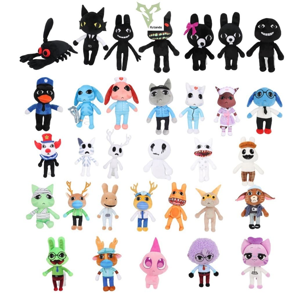 Novo Rytanda Horror Animal Hospital Plushie boneca bonito simular coelho macio brinquedo de pelúcia travesseiro para ani
