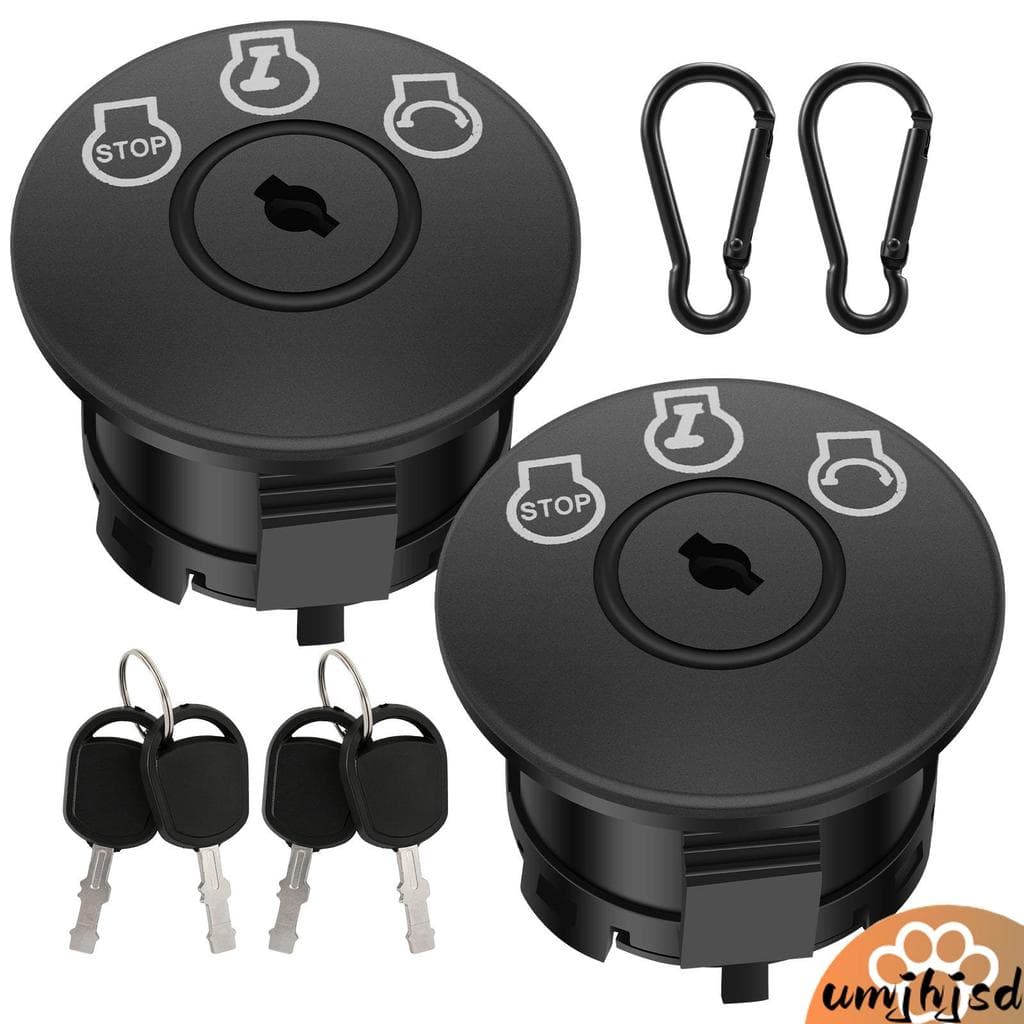 2 Pces Interruptor De Ignição De 5 Pinos Com Chave Partida Resistente Às Intempéries Para Andar De Cortador De Grama E T