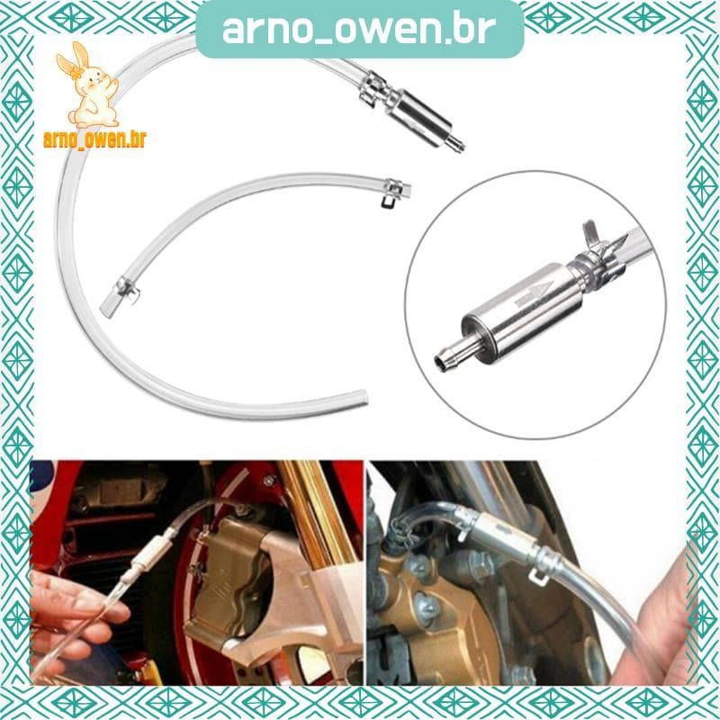 [arno_owen.br] 1 Conjunto De Sangrador De Sangramento De Freio De Motocicleta , Mangueira Hidráulica , Prata , Ferrament
