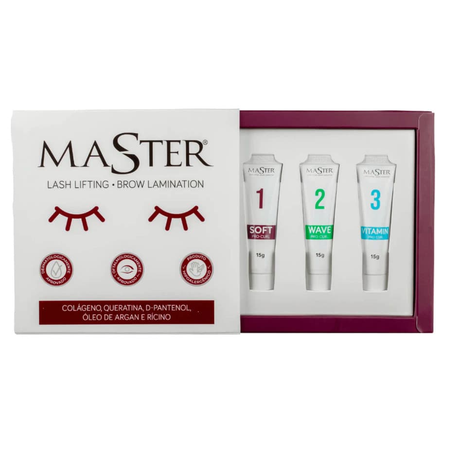 Kit Lash Lifting Master Cílios Premium Profissional 15g