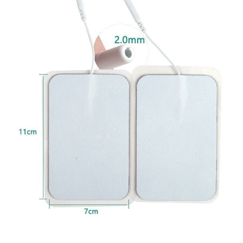 Eletrodos autoadesivos de tecido não tecido de 7*11cm, adequados para peças de reposição de equipamentos de fisioterapia