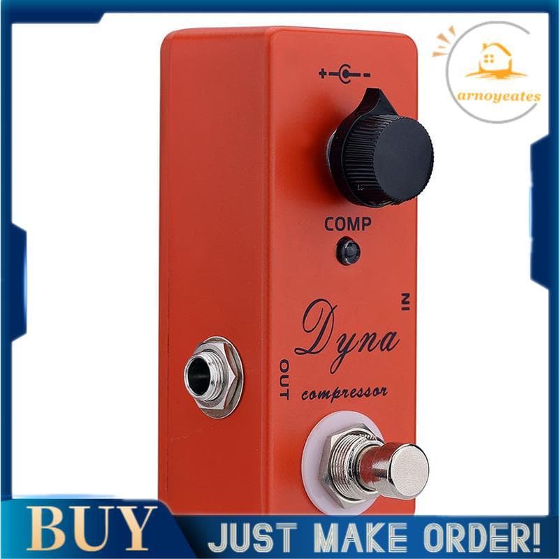 Pedal De Efeito De Guitarra Elétrica Dyna Compressor Mini Único Com True Bypass