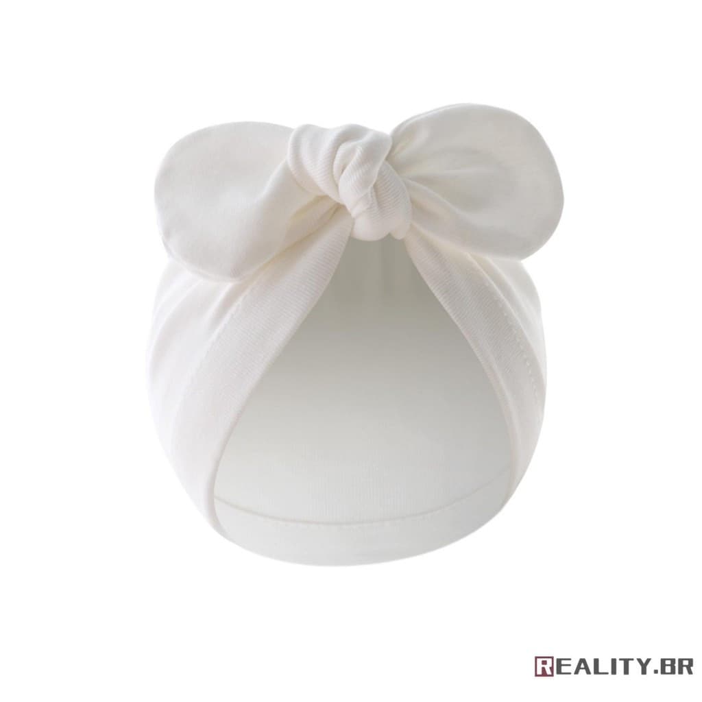 RL-Baby Chapéu Turbante para Meninas, Macio, Elástico, com Laço Fofo, Boné de Berçário para Bebês HBPI