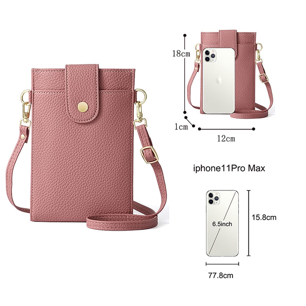 Bolsa para celular, bolsa transversal para celular, porta-moedas vertical, mini bolsa de pescoço LIXE