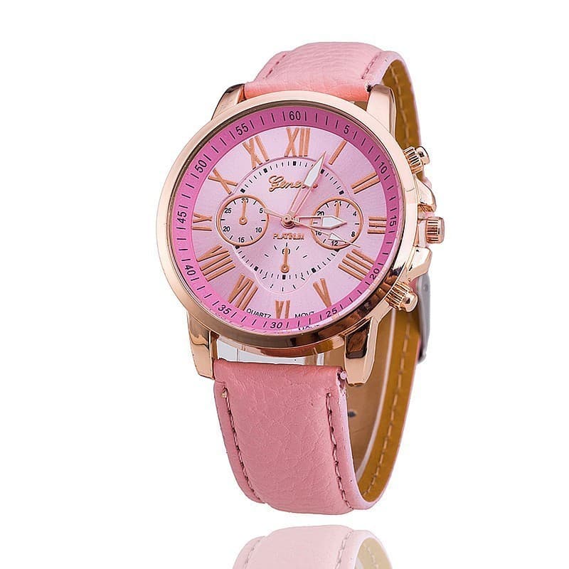 Senhoras moda relógio cinto senhoras relógio senhoras multicolorido cinto estilo rosa ouro relógio de quartzo