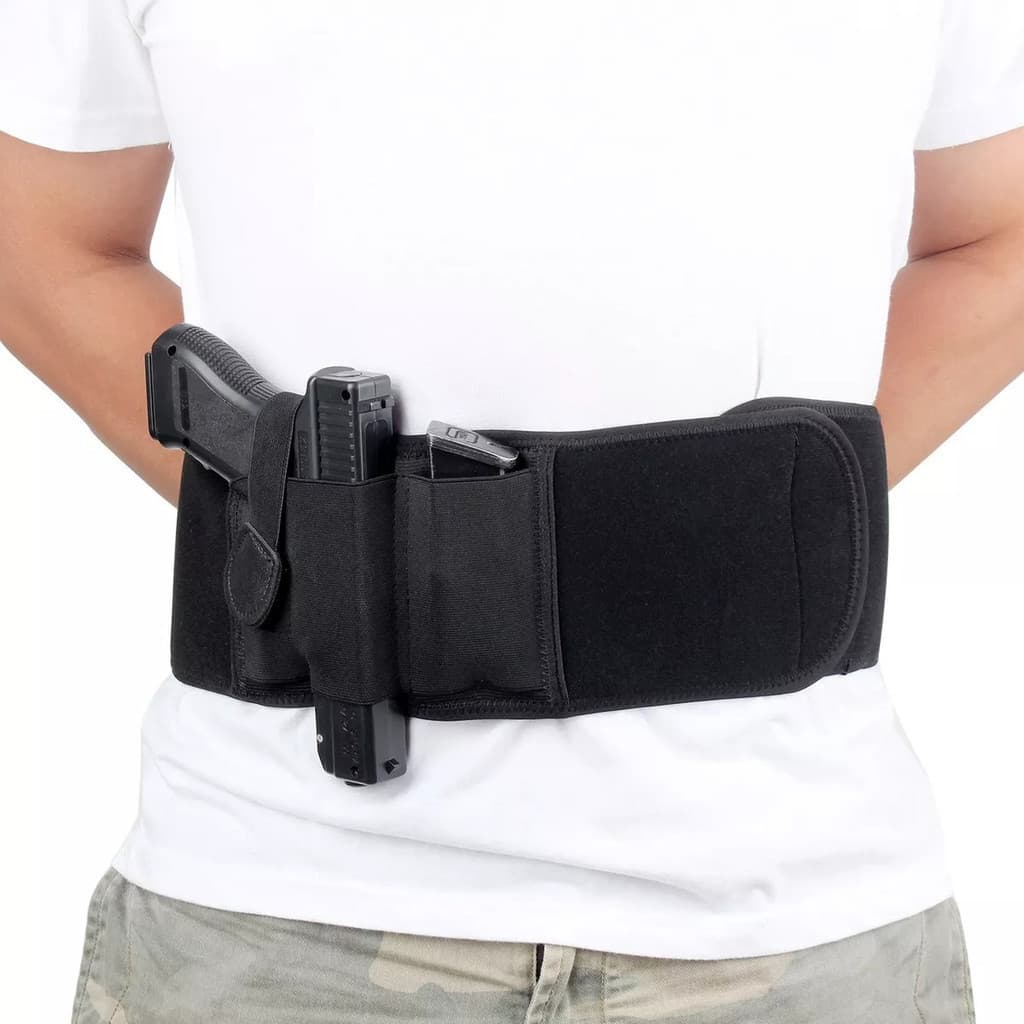 Coldre Abdominal Universal Arma Tático Militar Policial Cinta