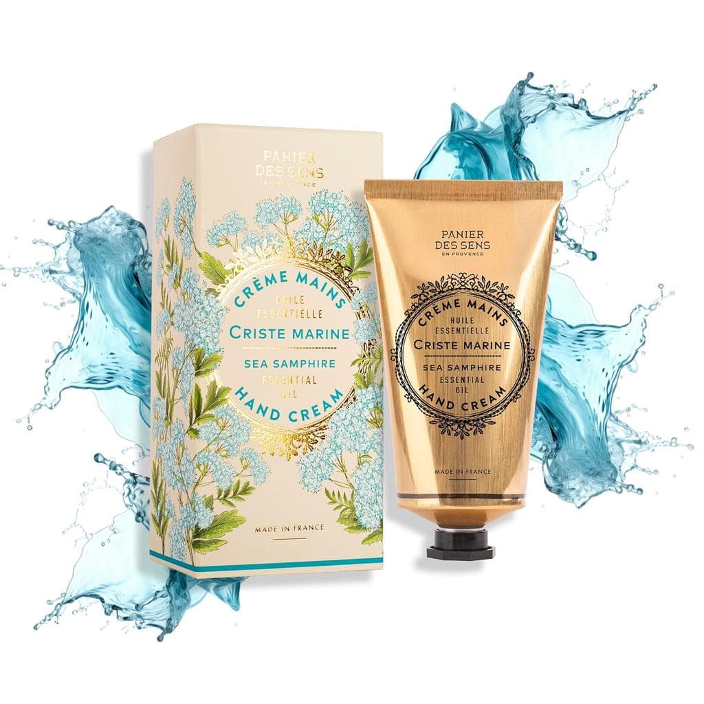Panier des Sens Sea Samphire Creme para Mãos - Creme Nutritivo para Mãos Secas e Rachadas com Manteiga de Karité, 97% de