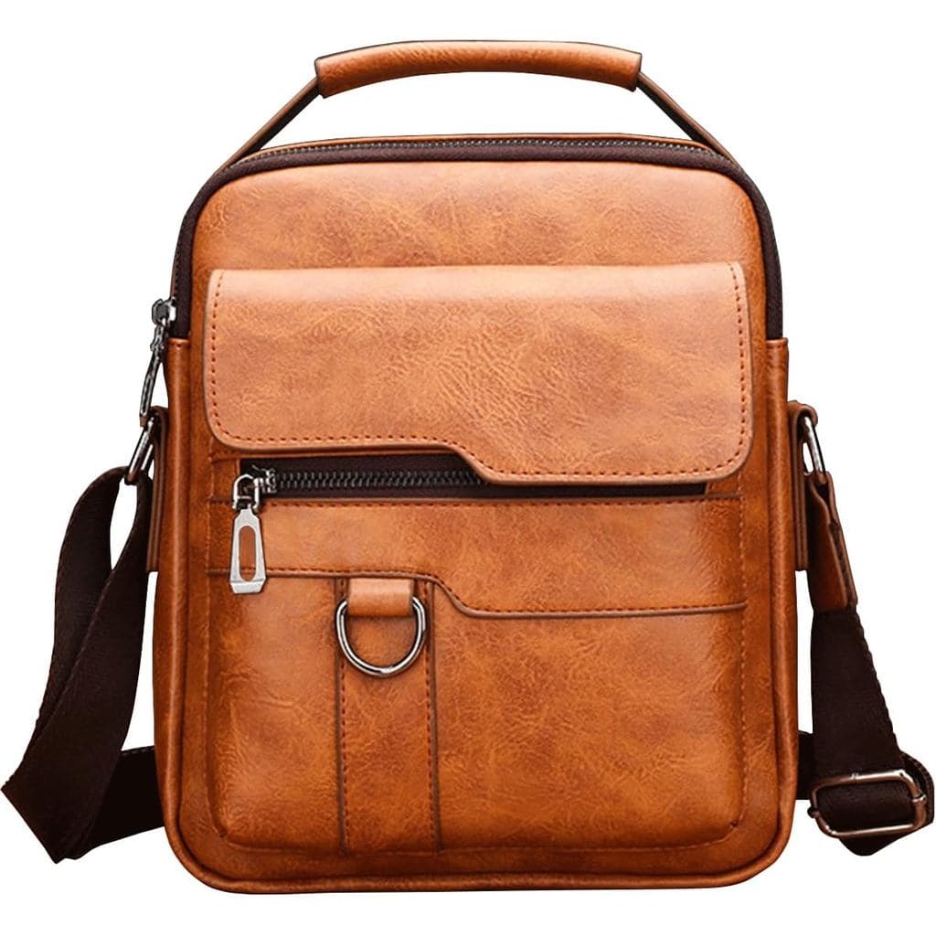 Bolsa Mensageiro Pequena de Couro, Bolsa de Peito, Bolsa de Viagem, Mini Bolsa Transversal, Bolsa de Ombro para Homens e