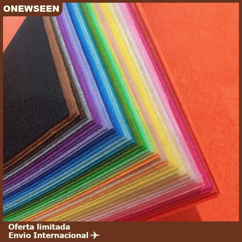 20 Pçs Folha De Tecido De Feltro Macio 20 Cores Retalhos Costura DIY Artesanato Quadrados Não 1mm Thi Artesanal Tecelage