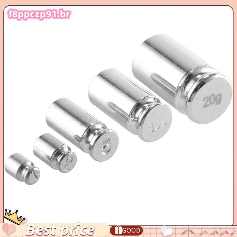 Peso 1g 2g 5g 10g 20g Cromo Chapeamento Calibração Grama Escala Conjunto De Para Balança Digital Equilíbrio Branco Prate