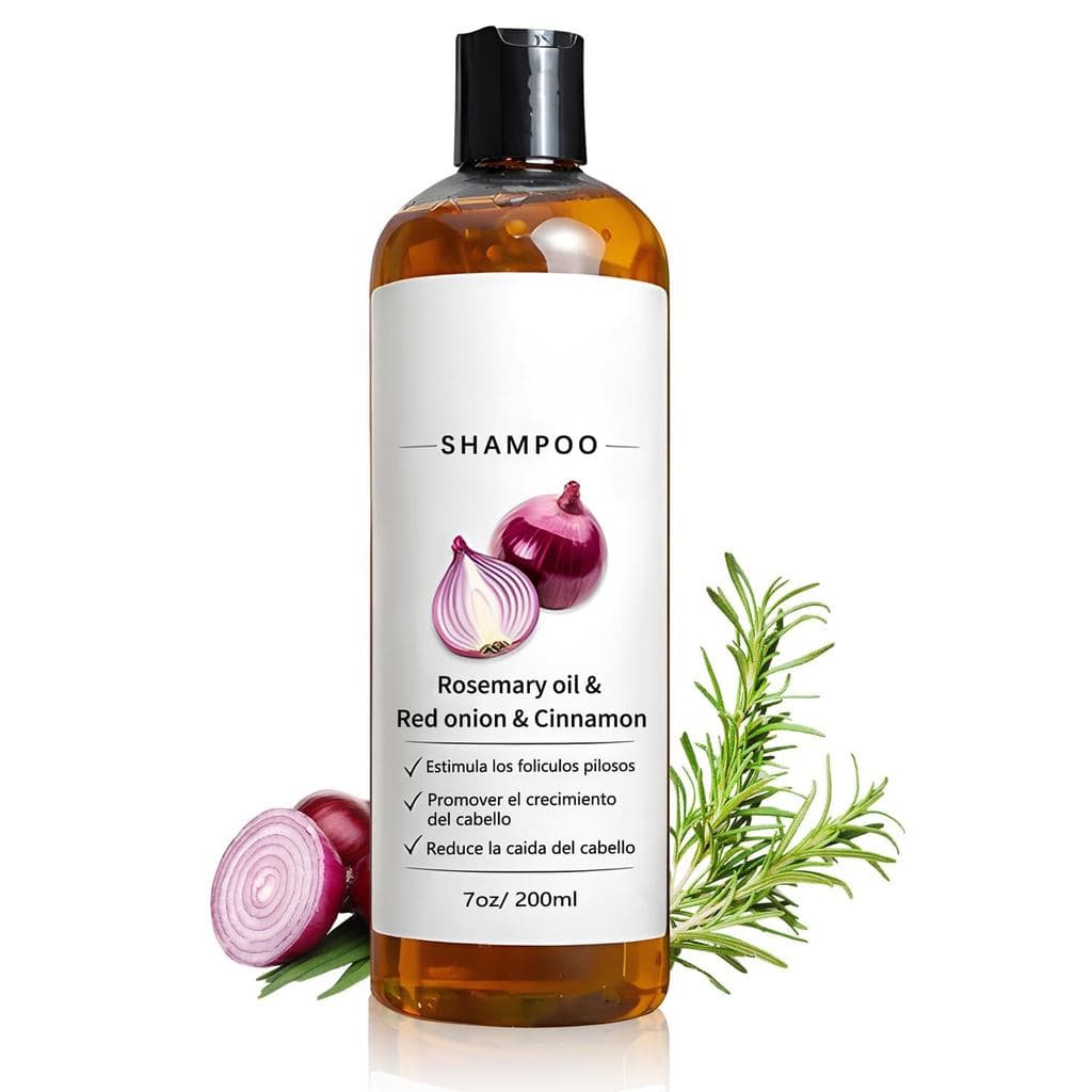 Shampoo LEDeng Excalvo - Óleo de Alecrim, Extrato de Cebola Vermelha e Canela, Shampoo de Cebola para Crescimento Capila