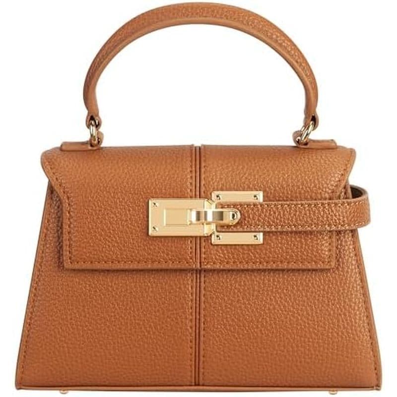 Bolsa Feminina Com Alça Superior Em Couro Vegano Crossbody