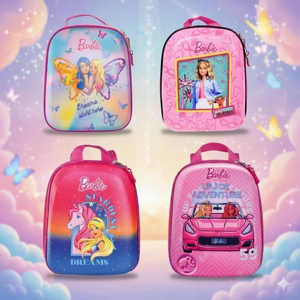 Mochila Infantil Barbie Tamanho P Rosa Escolar Passeio Leve Pratica Resistente Estilo