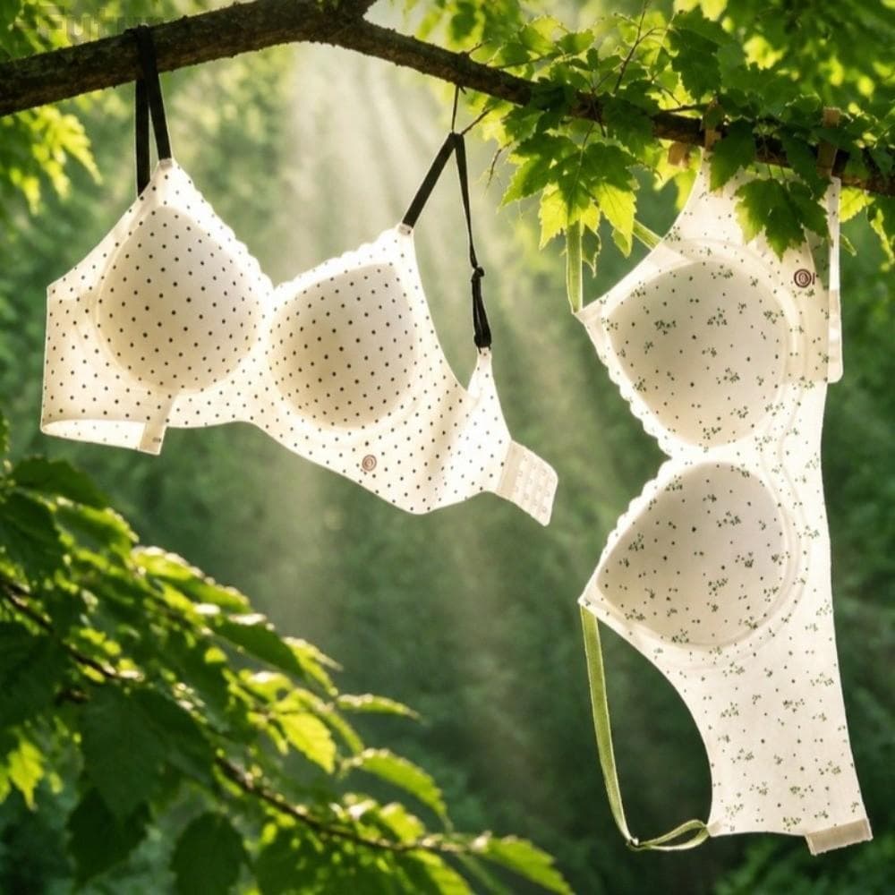Futuro Sutiã De Seda Gelada , Estilo Colete Sem Anel De Aço Costura , Roupa Íntima Feminina Push Up Ultrafina Reunida