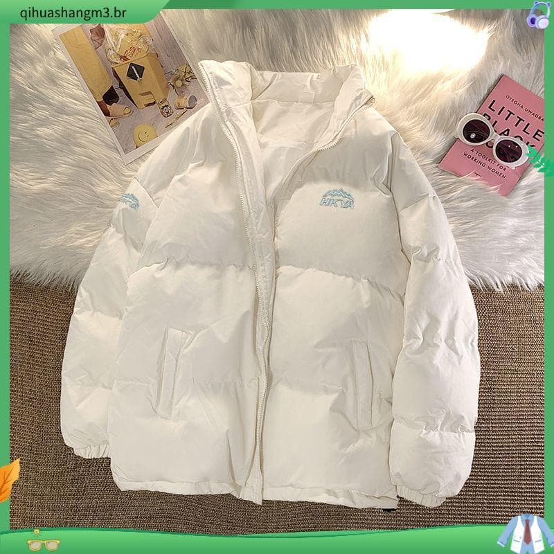 Jaqueta acolchoada 2026 novo estilo feminino grosso acolchoado jaqueta ins estilo Hong Kong Harajuku jaqueta acolchoada