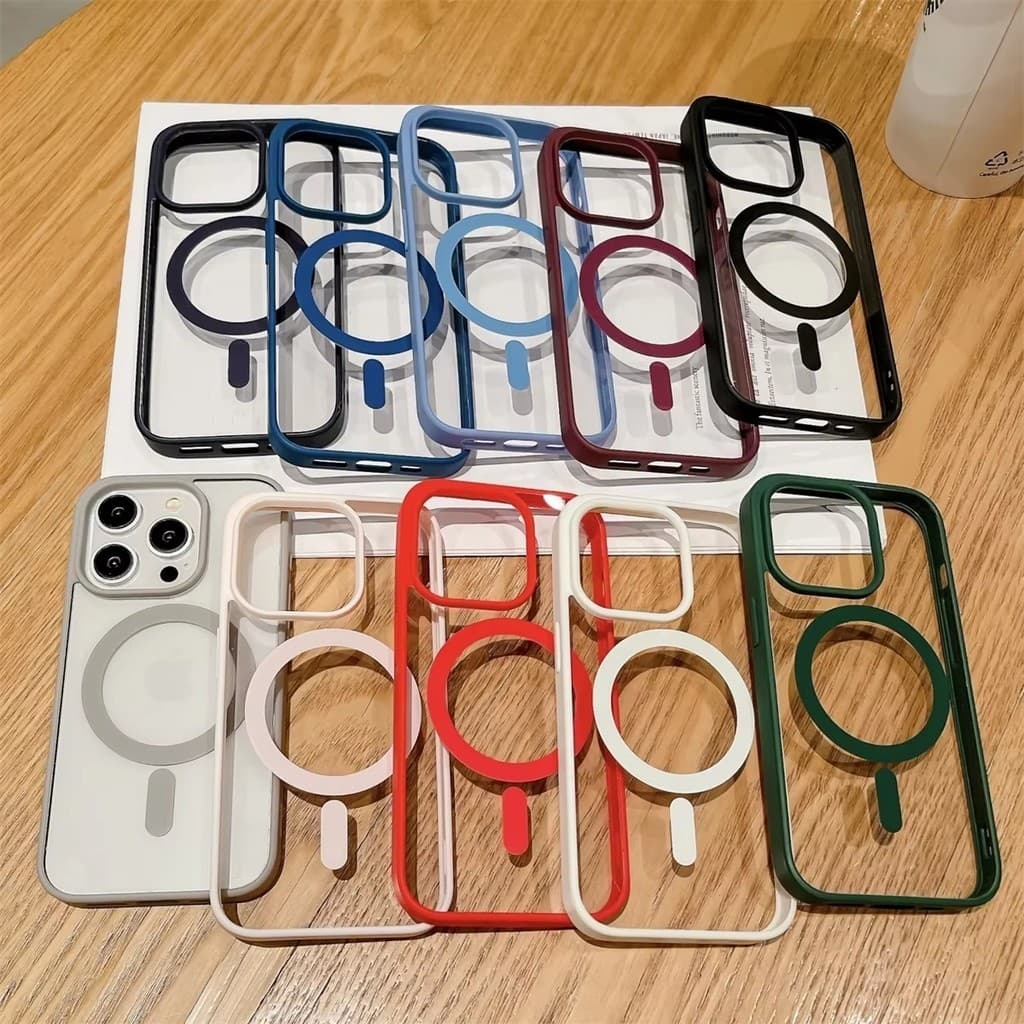 Capa Capinha Para iPhone 11 12 13 14 15 16 17 Silicone Premium Com MagSafe