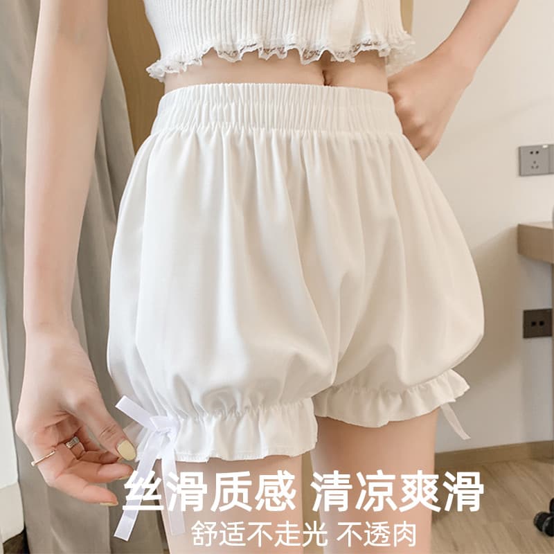 Calças de segurança verão Anti-reflexo estilo fino jk pode usar exterior branco menina Bud calças de segurança Shorts ca