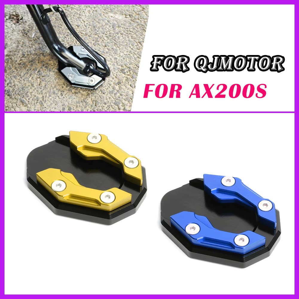 Novo Para QJMOTOR QJ AX200S AX 200 S AX200 200S Acessórios Da Motocicleta Kickstand Pé Suporte Lateral Extensão Almofada