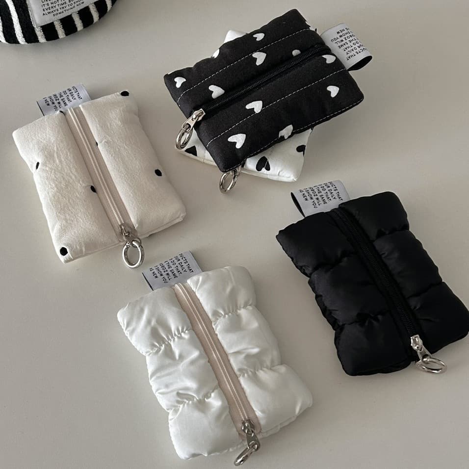 Porta-moedas portátil porta-cartões cosmético com zíper de grande capacidade