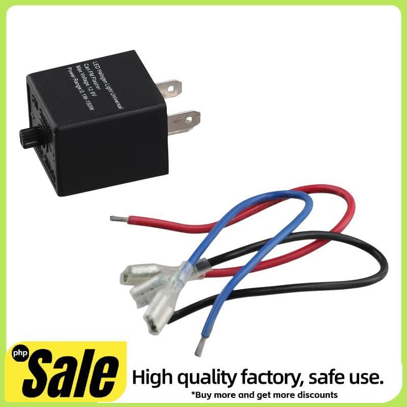 Relé Pisca-LED , 12V 3 Pinos Ajustável Para Motocicleta Automotiva