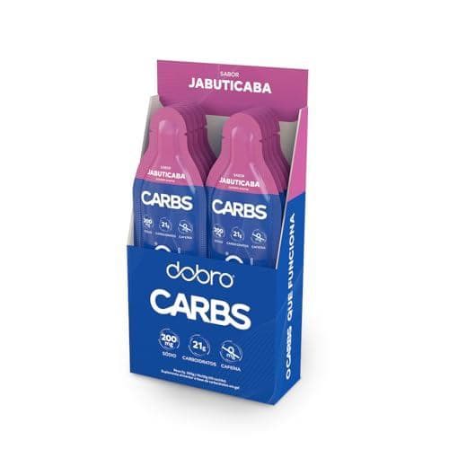 Carbs Gel, Dobro, Gel de Carboidrato, Sabor Jabuticaba - 10 Sachês de 30g