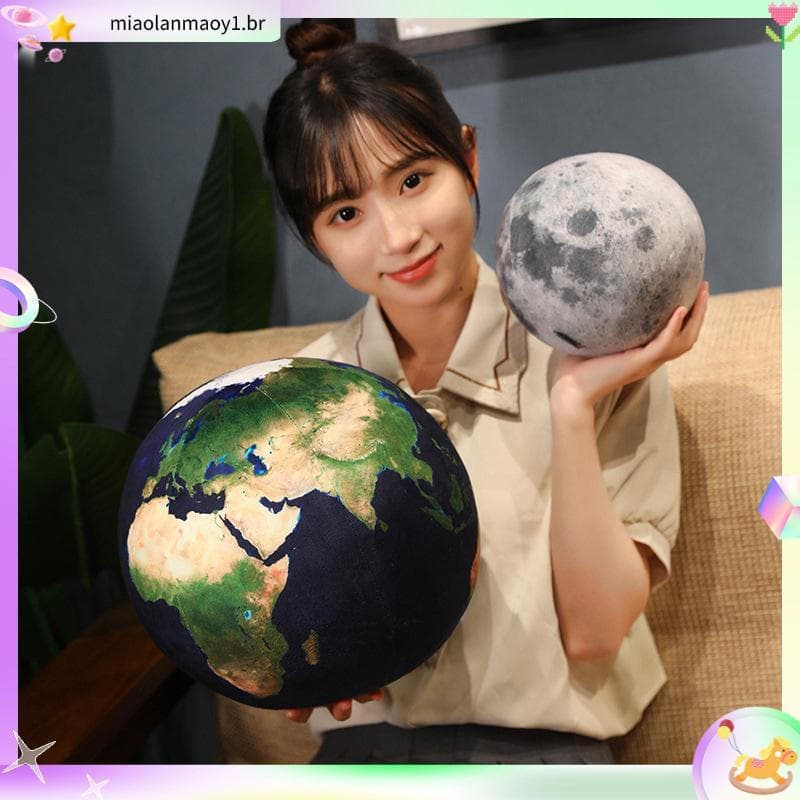 INS Planeta Sol Lua Terra Pelúcia De Boneca Em Forma De Bola Lança Almofada Presente De Natal De Aniversário