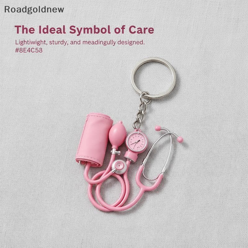 RGN 2D Plana Mini Estetoscópio Chaveiro Bonito Charme Médico Enfermeira Bagagem Pingente Para Pessoal De Enfermagem Pres