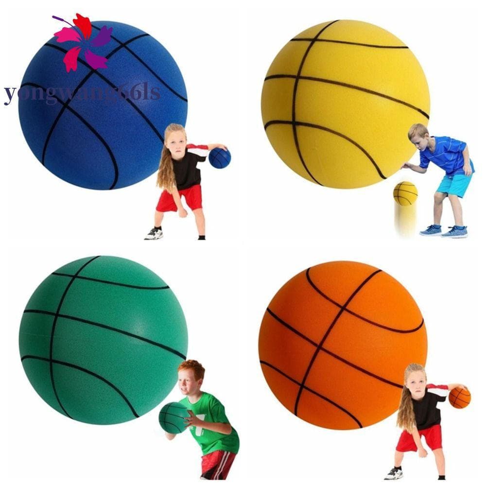 Bola Silenciosa Saltitante YONGWANG , Basquete De Treinamento Silencioso Com Amortecimento De 18 Cm/22/24 , Alta Elastic