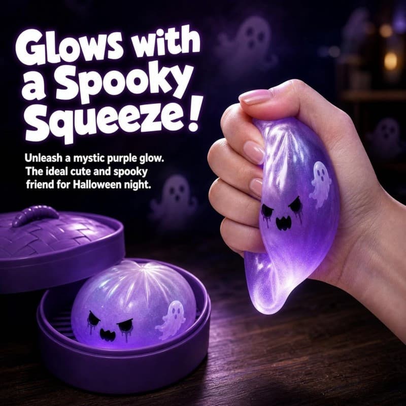 Mistério Halloween Fantasma Bolinho Mole , Bolinhos Espremer Bolas Alívio Do Estresse Sensorial Para Presente De Feriado