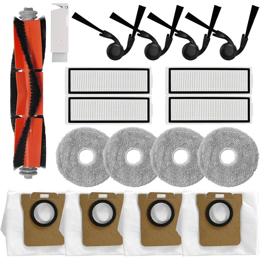 Kit de Acessórios de Substituição Compatível com o Aspirador Robô Xiaomi 5, 5 Pro, Peças de Reposição, Inclui 1 Escova P
