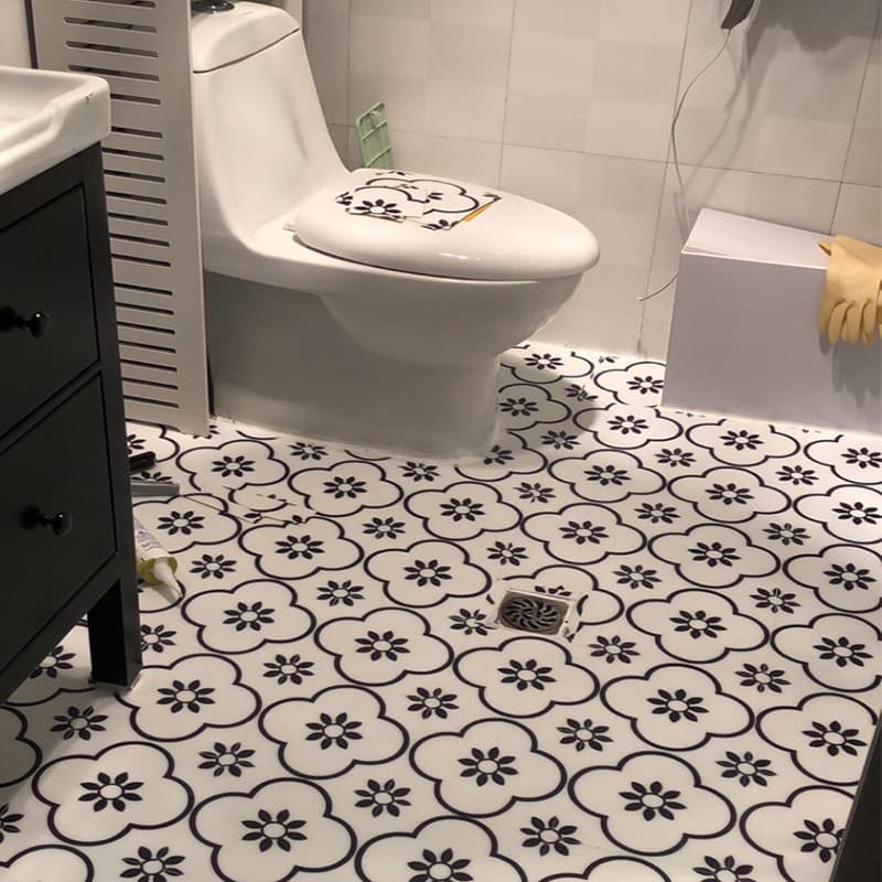 Papel de parede autoadesivo banheiro imitação de azulejo adesivos de parede remodelação de parede à prova d'água adesivo