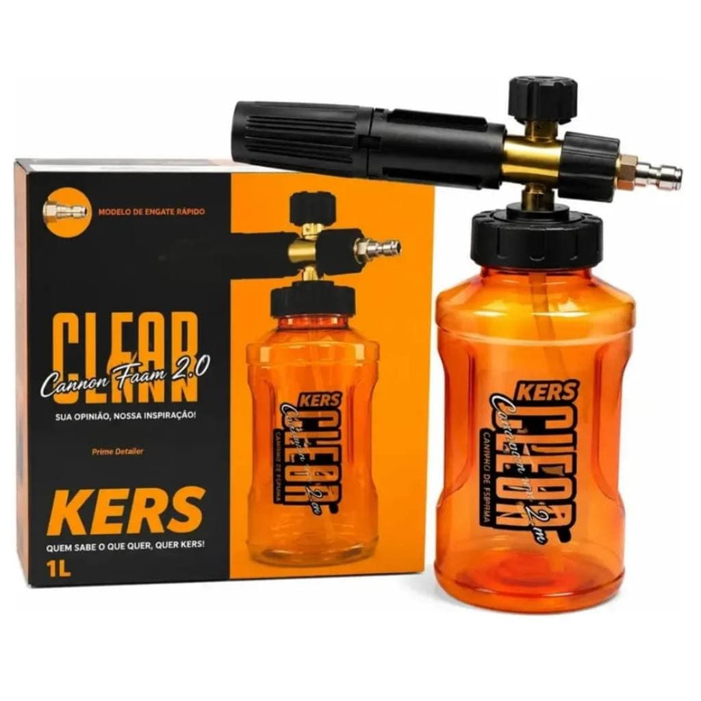 Canhão Espuma Kers Clear Cannon Foam 2.0 1l Bico 360°