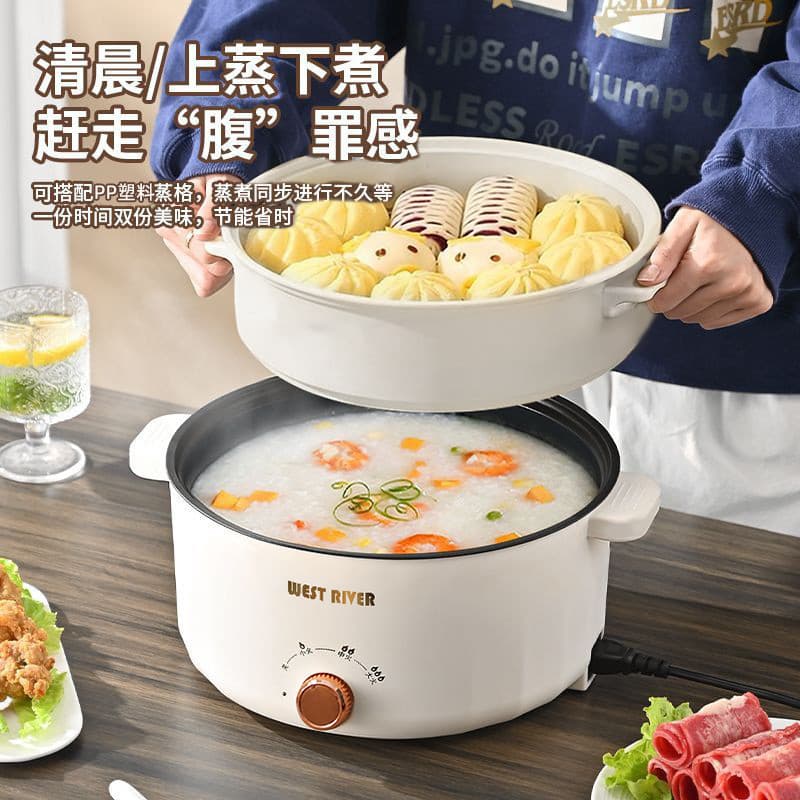 Venda quente em nome Atacado Panela Quente Elétrica Cozinhar Legumes Wok Elétrico Cozinha de Grande Capacidade Panela El
